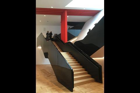 AL_A Amanda Levete's V&A Exhibition Road Quarter - stairs to the Sainsbury Gallery